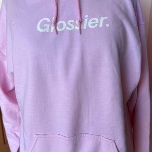 Glossier pink hooded sweatshirt LRG L